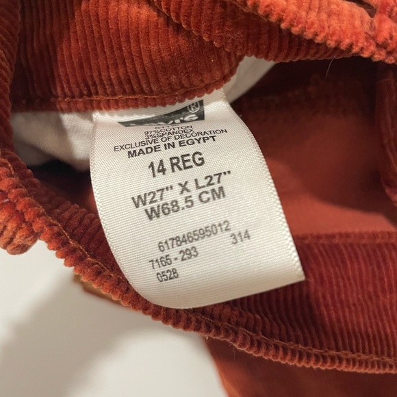 Boys red corduroy size 14 - Picture 3 of 4